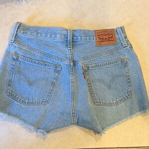 Levi's Light Wash Denim Cutoff Shorts